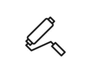 Constraction line icon on white background