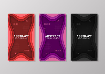 Colorful liquid and geometric background with fluid gradient shapes