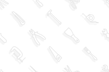 Seamless pattern on the theme of tools and repairs.