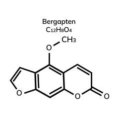 Chemical structural formulas on white background
