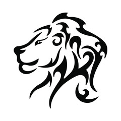 Leo zodiac sign on white background