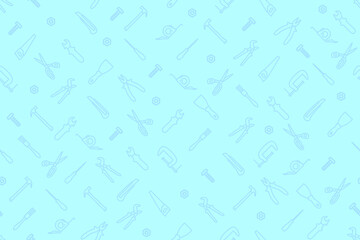 Seamless pattern on the theme of tools and repairs.