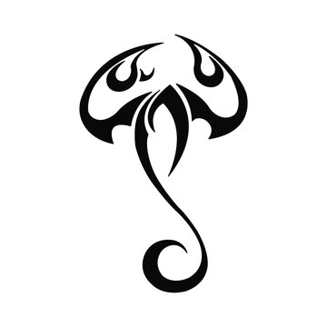 Zodiac sign Scorpio on a white background