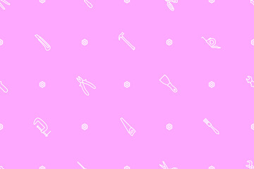 Seamless pattern on the theme of tools and repairs.
