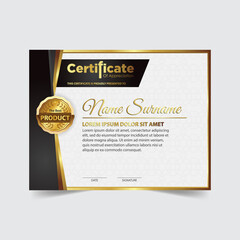 Professional certificate template diploma award design