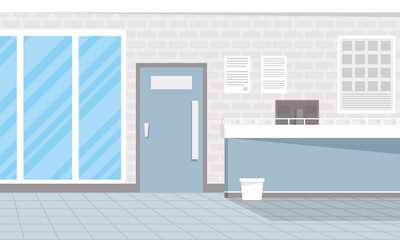hospital indoor reception place