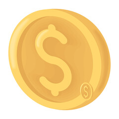 golden coin money dollar