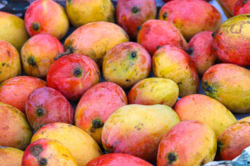 stylish ripe mango stock on shop
