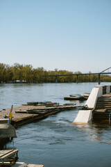 Obraz premium boats on the river