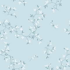 Fototapeta premium seamless pattern of branches and leaves