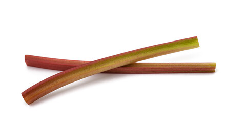 Fresh rhubarb stalks