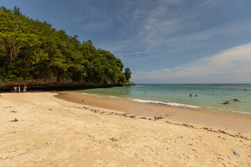 Amazing view of Padang Padang beach in Bali, Indonesia