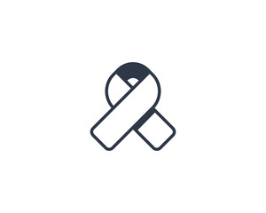 Reminder Ribbon vector flat emoticon. Isolated Reminder Ribbon illustration. Reminder Ribbon icon