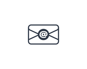 E-Mail Vector Isolated Emoticon. Email Icon