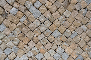 Arrangement and texture of stone walls