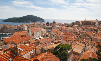 Fototapeta na wymiar Ancient Dubrovnik in Croatia.