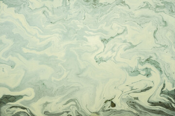 Artistic waves oil on water background.