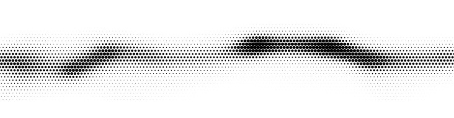 Abstract vector halftone background. Dynamic wave of particles. Pattern design elements with black and white gradient.