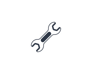 Wrench Vector Isolated Emoticon. Wrench Icon