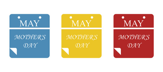 Obraz premium calendar for mothers day, vector illustration