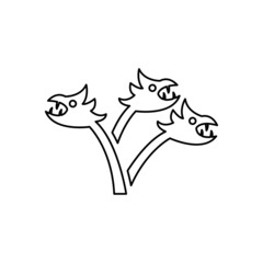 Hydra icon on a white background, vector illustration