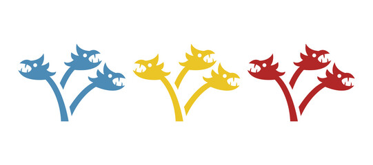 Hydra icon on a white background, vector illustration