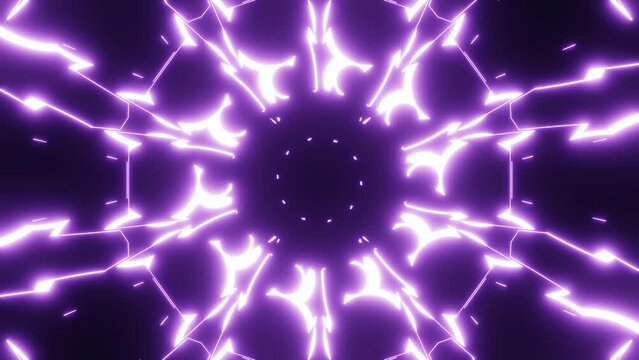 A multicolored pulsating kaleidoscope. Bright looping animation