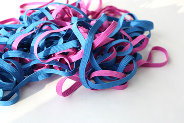  Еlastic band.  Multi-colored rubber bands for needlework, sewing and creativity.