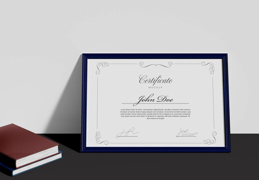 Certificate Layout Mockup