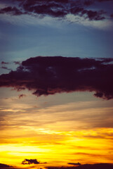 beautiful sunset sky