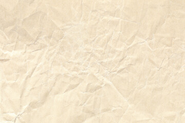 light yellow crumpled paper background texture