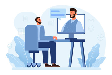 Expert concept. Professional business adviser provides solutions