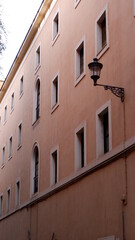 Fototapeta na wymiar Street in Trastevere neighbourhood, Rome, Italy