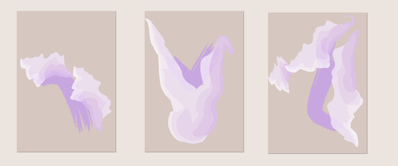 background, abstract nude watercolor circle stains and watercolor brush stroke. 