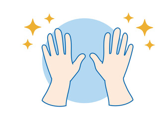 綺麗な手のイラスト