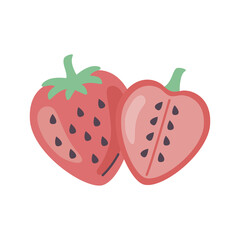 fresh strawberries fruits