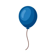 Fotobehang blue balloon helium © Gstudio