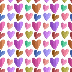 Seamless valentines pattern with hearts for postcard and gifts and cards 