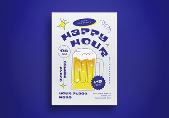 Happy Hour Flyer Layout