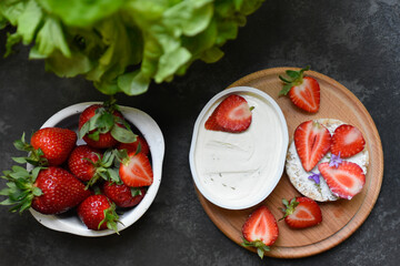 breakfast with strawberries