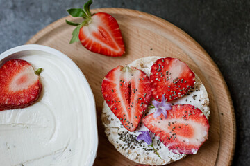 breakfast with strawberries