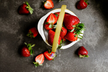 breakfast with strawberries