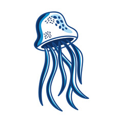 jellyfish sealife sketch