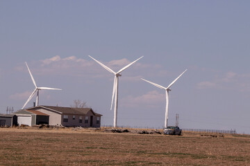 wind turbines farm