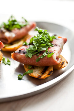 Ham Pocket Appetizer on toast