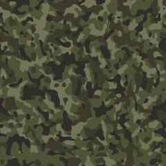
Forest pattern camouflage, military shape texture, fashion seamless design. Disguise