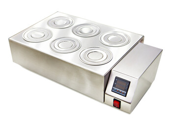 Fototapeta premium General purpose water bath for chemical laboratory isolated white