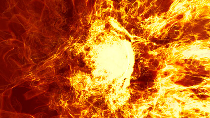 Hot Volcanic Magma, Blazing Lava Tunnel © Visual Voyager