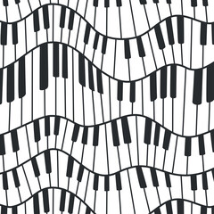 Piano Keys, Abstract Style, Pattern, Vector, Illustration