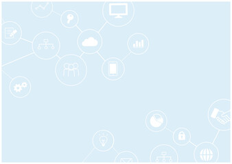 ビジネス　背景　シンプルブルー